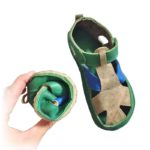 DIY Kinder Sandalen, Barfußschuhe selber nähen mit fluff store Schnittmuster und Nähanleitung